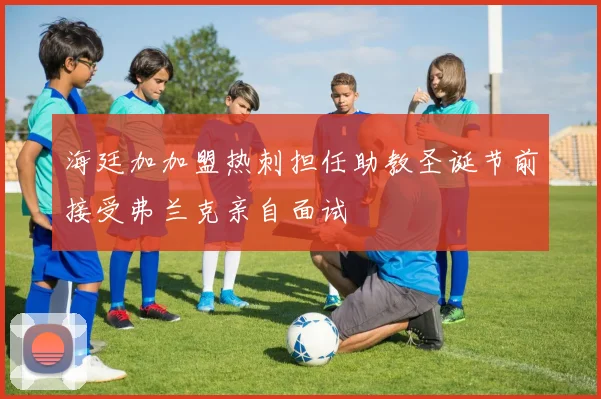 海廷加加盟热刺担任助教圣诞节前接受弗兰克亲自面试